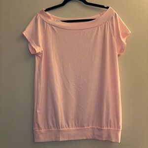 Halife Women’s Peachy Pink Off-The-Shoulder Top Size L